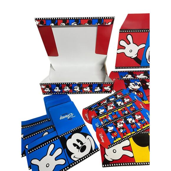 16 Disney Store Mickey Mouse Unused Gift Boxes Filmstrip 7 Sizes 1990s - Picture 3 of 4